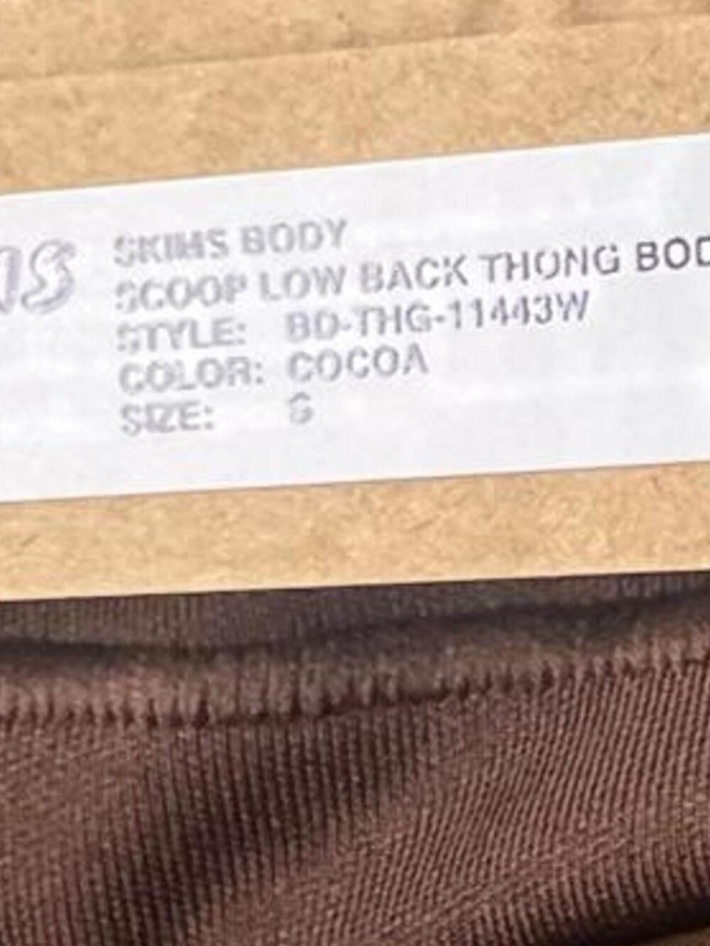 SKIMS Body Scoop-neck bodysuit - Picture 3 of 5